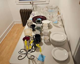 Everyday dishes cups and glasses