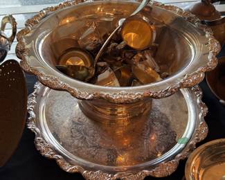 Towle Silverplated Punch Bowl Set