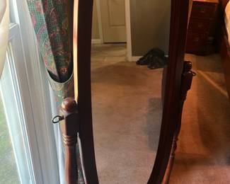 Wooden Cheval Tilt Floor Mirror