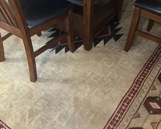 Oak Round Dining Table w/ 4 chair