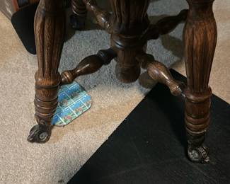 Swivel Oak Accent Chair