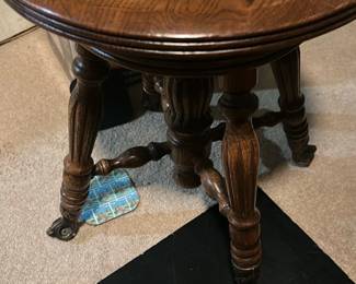Swivel Oak Accent Chair