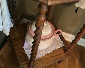 Oak Washstand with Mirror
