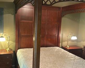 Queen Canopy Four-Poster Bed