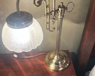Brass Adjustable Pharmacy-Style Lamp