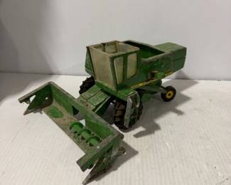 John Deere 6600 Toy Combine with Corn Header Farm Implement