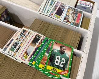 Large Football Card Collection Topps 1970 1980s Marcus Allen 1000 Yard Club & More