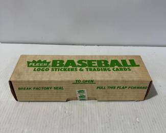 Fleer Baseball Factory Sealed Trading Card & Logo Sticker Set - 6588-A