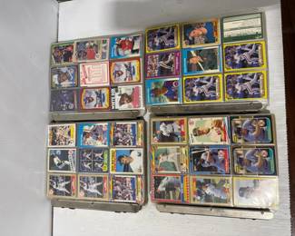 Four Binders of Assorted 1980-90s Baseball Cards Topps, Fleer, Donruss & More