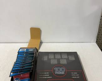 BCW 100-Page 1-Pocket Card Binder Pages & Ultra PRO Collectible Card Sleeves Lot