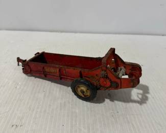 Tru-Scale Red Metal Manure Spreader Farm Implement Toy