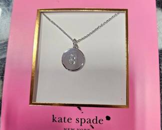 Kate Spade One in a Million Initial Necklace "B" .040 Silver