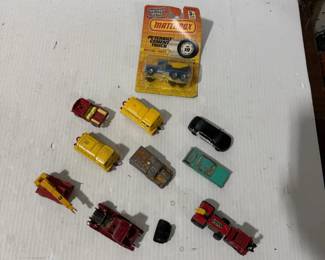 Assorted Die-Cast Toy Vehicle Lot with Matchbox Peterbilt Cement Truck