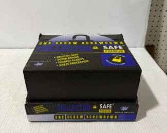 Collector Safe Premium One Screw Screwdown Trading Card Holders Boxed Lot 4 of 4