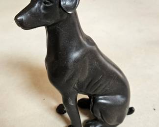 Vintage MCM Bronze Greyhound Whippet Hunting Dog Approx 8 Inches