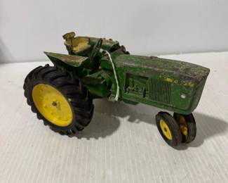John Deere Green & Yellow Metal Farm Tractor Toy