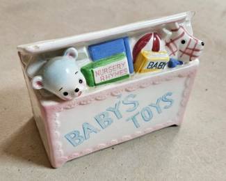 Vintage Ceramic Baby's Toys Trinket Holder/Planter