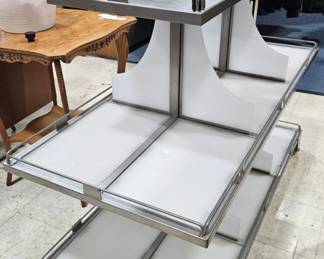 Three Tier Metal Shelf Approx 4 Feet Long