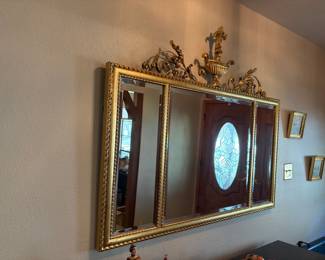 Large Gold framed Mirror
