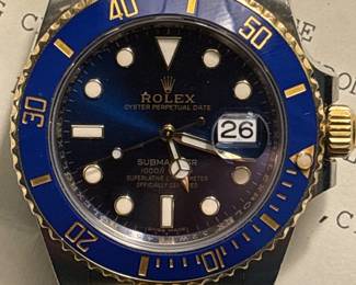 Gorgeous AUTHENTICATED Rolex Submariner, 40mm, Oyster Steel 18K Yello Gold