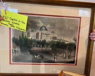 21. Capital of the United States  West Elevation from Engraving of Alfred Jones