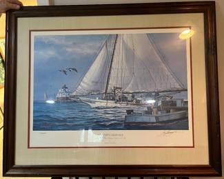  5. Autum’s Harvest  220/800 by Thomas Freeman A.S.M.A. “Dredging & Hand Tonging Oysters on the Bay” 1984