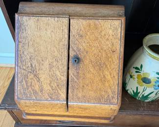 Antique Wood Stationary/Writing Box,