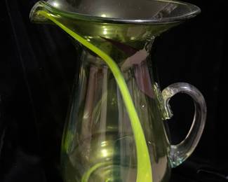 Blenko Green Pitcher,