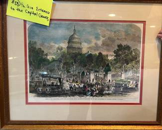 23. Scene of the Pennsylvania Ave Entrance to the Capital Grounds at Washington by F. Dielman