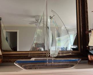 LUCITE SAIL BOAT by EUGENE  BRIGNOLA