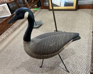 Large Wooden Goose with "W" on Bottom