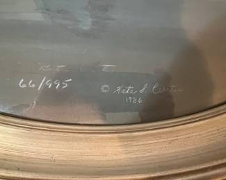  4. 2 Geese by Kate S. Curtis 1986 Oval Frame – 66/995