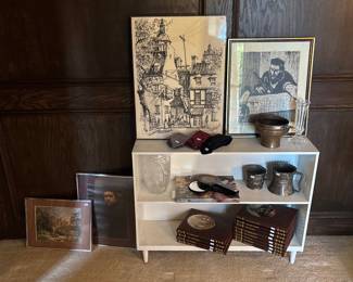 Framed Art, White Shelf 