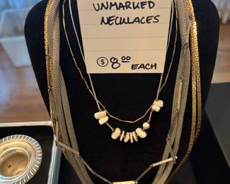 Unmarked Necklaces 