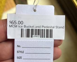 MCM Ice Bucket and Pedestal Stand 