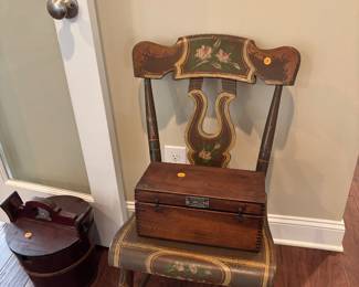 Fabulous old painted chair