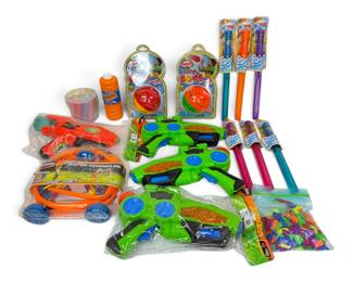 Summertime Toys Squirt Guns, Bubbles, Chalk  More
