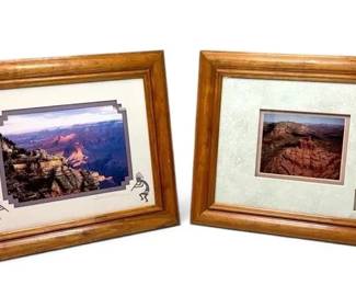 Two Framed And Matted Photographic Art Prints Of The Grand Canyon