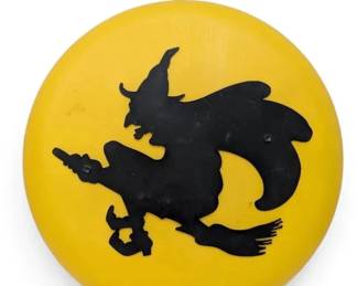 Halloween Flying Witch Moon Light Up Decoration
