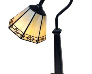Paneled Stained Glass Table Lamp