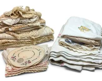 Doilies, Table Runners, Table Cloths  More