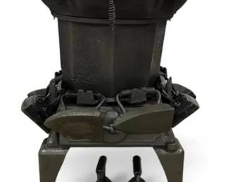 Cast Iron Wood Burning Stove w Irons  Tools