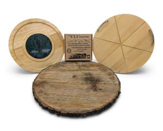 Wood Turn Trays  ULU Factory Cutting Board Bowl W Knife