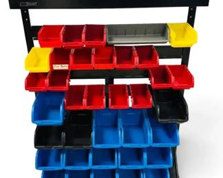 Toolshop Parts Bin Storage Rack