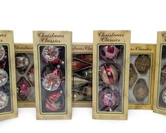 Vintage Christmas Classics Ornaments W Boxes