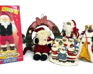 Santa Claus Wreath, Tree Topper, Figures,  More