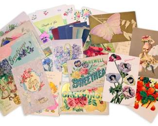 25 Vintage Postcards  Greeting Cards