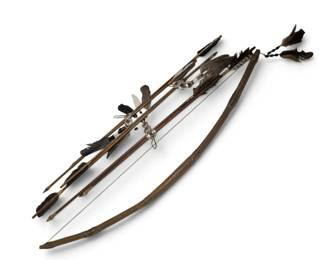 Vintage Bow  Arrow Display