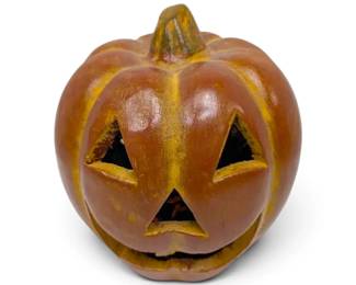 Glazed Terracotta JackoLantern W Lights