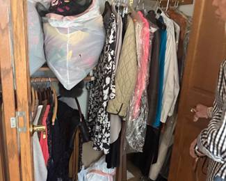 Tons of clothes, vintage shoes, and more medium and size 8 shoes